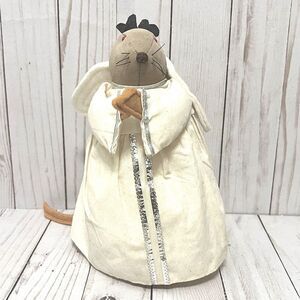 Vintage Patico Praying Angel Mouse Stuffed Doll Made In USA